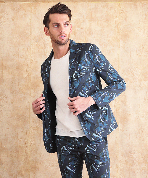 ◾︎未使用 タグ付◾︎ エトロ テーラードジャケット 総柄 ブルー系 自重堂] 48380 エコ防水防寒ブルゾン（フード付き） | 作業服・作業着