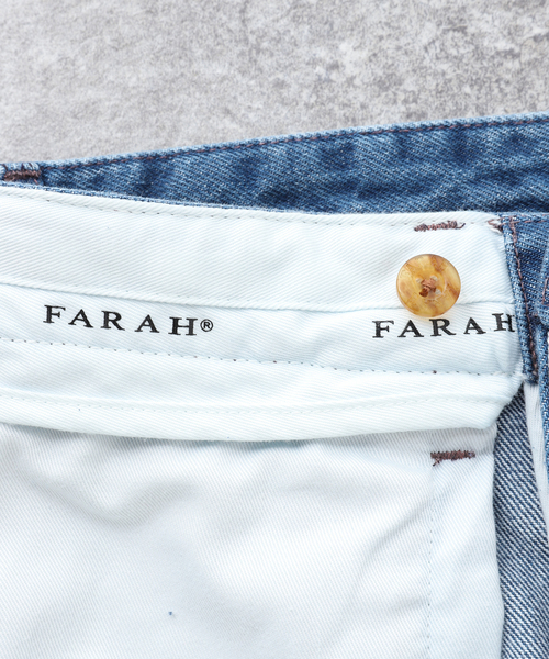 セール】【FARAH/ファーラー】ワンタック ワイドデニムパンツ