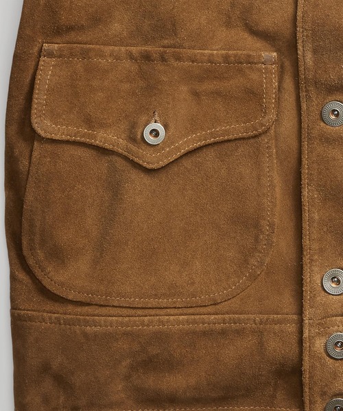 RRL(ダブル アール エル)の「ラフアウト スエード ジャケット(その他アウター・メンズ・ブラウン・S/M/L/XS/XL/XXL)」の9枚目の写真