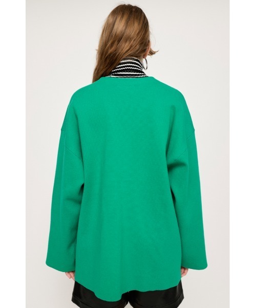 SLY(スライ)の「MILANO RIB USEFUL C/D ミラノリブ ユースフル カーディガン(カーディガン/ボレロ・レディース・杢グレー/グリーン/ブラック/ブルー・FREE)」の19枚目の写真