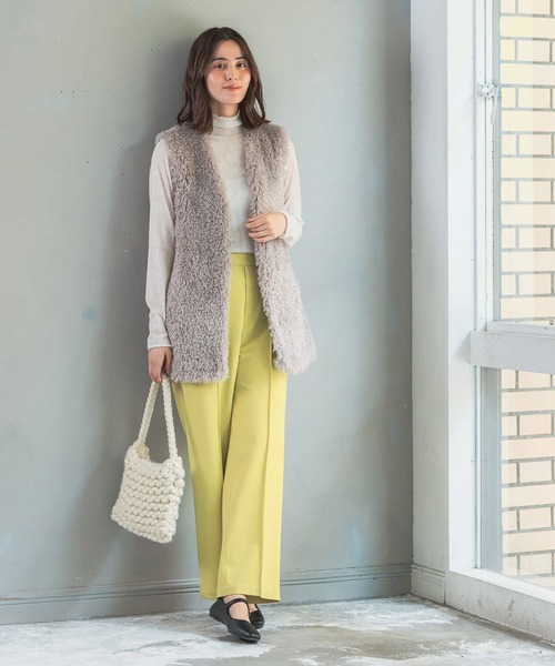 LEPSIM（レプシィム）の「カラーチャンキーニットバッグ　162534（ショルダーバッグ・レディース・オレンジ/ブルー/アイボリー・ONE SIZE）」の5枚目の写真