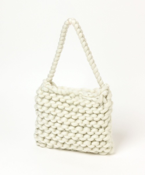 LEPSIM（レプシィム）の「カラーチャンキーニットバッグ　162534（ショルダーバッグ・レディース・オレンジ/ブルー/アイボリー・ONE SIZE）」の11枚目の写真