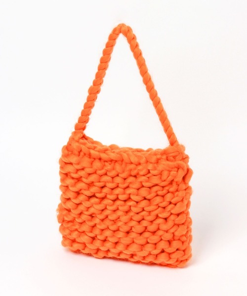 LEPSIM（レプシィム）の「カラーチャンキーニットバッグ　162534（ショルダーバッグ・レディース・オレンジ/ブルー/アイボリー・ONE SIZE）」の12枚目の写真