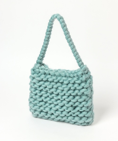 LEPSIM（レプシィム）の「カラーチャンキーニットバッグ　162534（ショルダーバッグ・レディース・オレンジ/ブルー/アイボリー・ONE SIZE）」の13枚目の写真