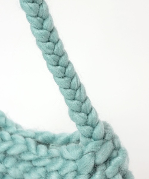 LEPSIM（レプシィム）の「カラーチャンキーニットバッグ　162534（ショルダーバッグ・レディース・オレンジ/ブルー/アイボリー・ONE SIZE）」の19枚目の写真