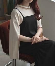 袖スリットカットトップス／【WEB/EC限定商品】