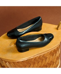 Clarks（クラークス）の「Juliet Monte   ジュリエットモンテ (ブラックレザー シンセティック)（パンプス）」