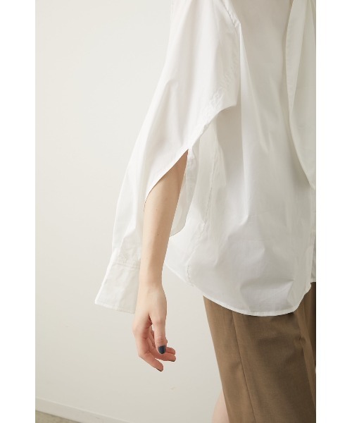 LA PEAU DE GEM(ラポドゥジェム)の「【LA PEAU DE GEM】ボウタイセットカットスリーブシャツ(シャツ/ブラウス・レディース・ホワイト/ブラック・FREE)」の5枚目の写真