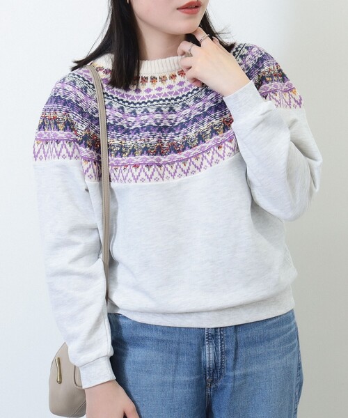 WINDANDSEA&beamsコラボ　ジャカードスウェットシャツ WINDANDSEA&beamsコラボジャカードスウェットシャツ