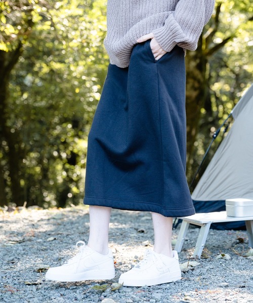 OUTDOOR PRODUCTS(アウトドアプロダクツ)の「【OUTDOOR PRODUCTS/アウトドアプロダクツ】裏ボア ロングスカート(スカート・レディース・オリーブ/スミクロ/ネイビー・LARGE/MEDIUM)」の6枚目の写真