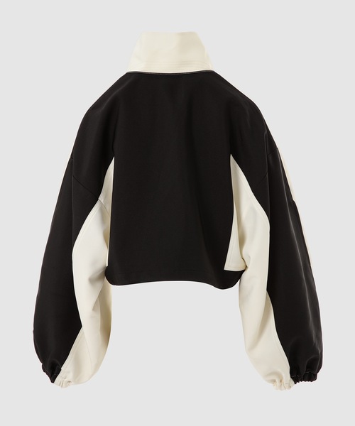 LOW CLASSIC（ロウ　クラシック）の「22FW ZIP-UP SHORT ANORAK - CREAM（ブルゾン・レディース・クリーム・M/S）」の2枚目の写真