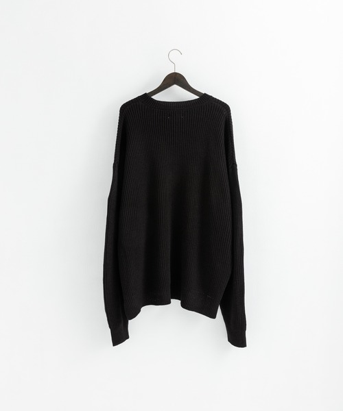 Ressaca（レサーカ）の「プルオーバーバルキーニット クルーネックセーター オーバーサイズ（ニット/セーター・メンズ・ブラウン/チャコールグレー/グリーン/オフホワイト/グレー/ブラック・L/M/XL）」の17枚目の写真