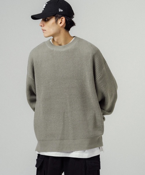 Ressaca（レサーカ）の「プルオーバーバルキーニット クルーネックセーター オーバーサイズ（ニット/セーター・メンズ・ブラウン/チャコールグレー/グリーン/オフホワイト/グレー/ブラック・L/M/XL）」の11枚目の写真