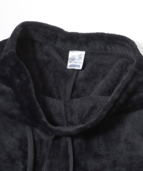 FRUIT OF THE LOOM（フルーツオブザルーム）の「FRUIT OF THE LOOM/フルーツオブザルーム セットアップ ボアフリース スウェットトレーナー＆ロングパンツ＆収納袋 3点セット/ルームウェア/ワンマイルウェア/パジャマ/レディース メンズ（ルームウェア/パジャマ・メンズ・ブラック/グレー/ベージュ/ブラウン/ピンク/モスグリーン・S/M/L/LL）」の16枚目の写真