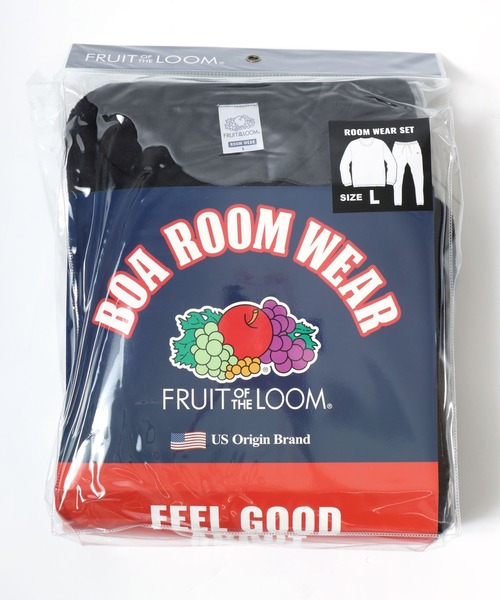FRUIT OF THE LOOM（フルーツオブザルーム）の「FRUIT OF THE LOOM/フルーツオブザルーム セットアップ ボアフリース スウェットトレーナー＆ロングパンツ＆収納袋 3点セット/ルームウェア/ワンマイルウェア/パジャマ/レディース メンズ（ルームウェア/パジャマ・メンズ・ブラック/グレー/ベージュ/ブラウン/ピンク/モスグリーン・S/M/L/LL）」の18枚目の写真