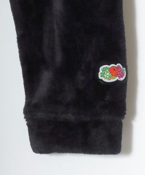 FRUIT OF THE LOOM（フルーツオブザルーム）の「FRUIT OF THE LOOM/フルーツオブザルーム セットアップ ボアフリース スウェットトレーナー＆ロングパンツ＆収納袋 3点セット/ルームウェア/ワンマイルウェア/パジャマ/レディース メンズ（ルームウェア/パジャマ・メンズ・ブラック/グレー/ベージュ/ブラウン/ピンク/モスグリーン・S/M/L/LL）」の10枚目の写真