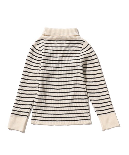 SHOO・LA・RUE（シューラルー）の「【リンク/110-140cm】リブタートルニット（ニット/セーター・キッズ・ホワイト系5/ブラック/レッド系1・11/12/13/14）」の11枚目の写真