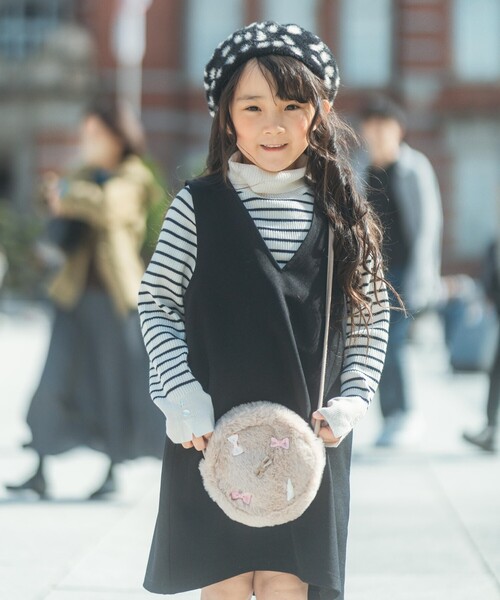 SHOO・LA・RUE（シューラルー）の「【リンク/110-140cm】リブタートルニット（ニット/セーター・キッズ・ホワイト系5/ブラック/レッド系1・11/12/13/14）」の18枚目の写真