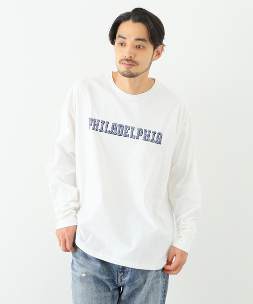 CAL O LINE(キャルオーライン)の「【CAL O LINE/キャルオーライン】PENN MAP ロングスリーブTシャツ(Tシャツ/カットソー・メンズ・チャコールグレー/ホワイト・LARGE/MEDIUM/X-LARGE)」の18枚目の写真