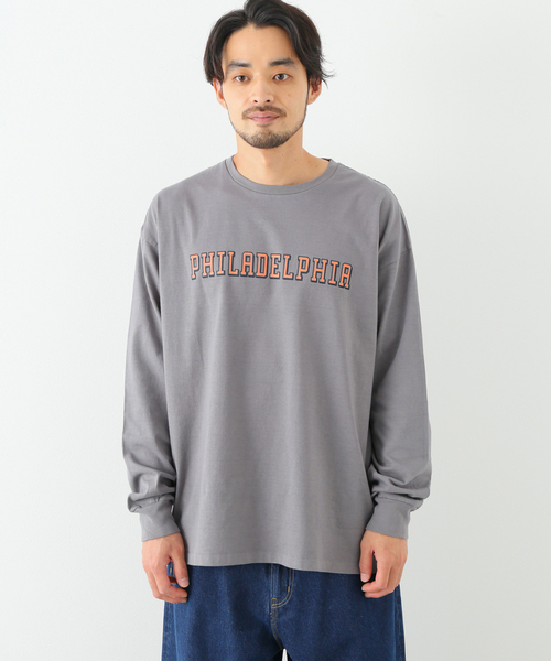 CAL O LINE(キャルオーライン)の「【CAL O LINE/キャルオーライン】PENN MAP ロングスリーブTシャツ(Tシャツ/カットソー・メンズ・チャコールグレー/ホワイト・LARGE/MEDIUM/X-LARGE)」の20枚目の写真