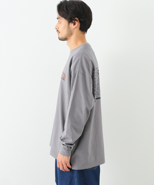CAL O LINE(キャルオーライン)の「【CAL O LINE/キャルオーライン】PENN MAP ロングスリーブTシャツ(Tシャツ/カットソー・メンズ・チャコールグレー/ホワイト・LARGE/MEDIUM/X-LARGE)」の21枚目の写真