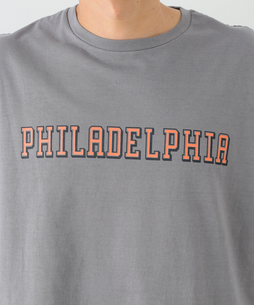CAL O LINE(キャルオーライン)の「【CAL O LINE/キャルオーライン】PENN MAP ロングスリーブTシャツ(Tシャツ/カットソー・メンズ・チャコールグレー/ホワイト・LARGE/MEDIUM/X-LARGE)」の8枚目の写真