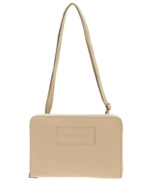 ALEXIA STAM（アリシアスタン）の「Logo Multi Case Beige /ロゴマルチ