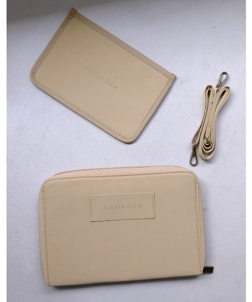 ALEXIA STAM（アリシアスタン）の「Logo Multi Case Beige /ロゴマルチ