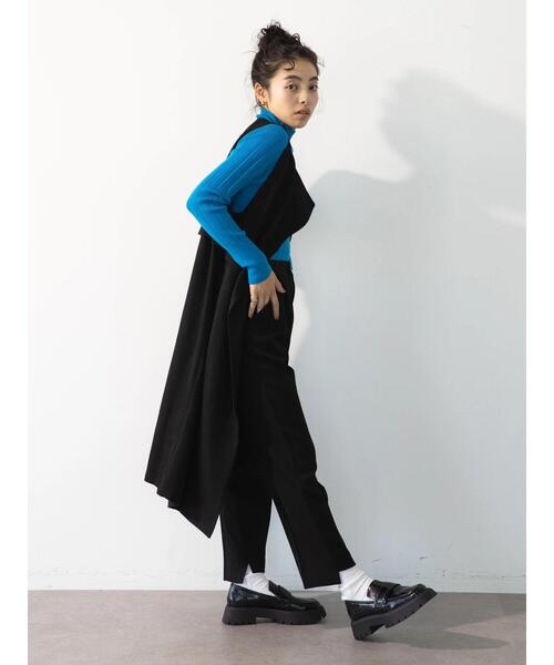 koe（コエ）の「ツイルテーパードパンツ（その他パンツ・レディース・ブラック・FREE）」の8枚目の写真