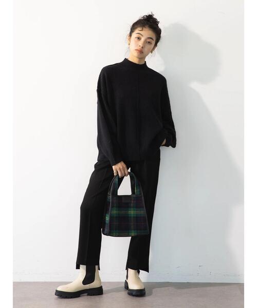 koe（コエ）の「ツイルテーパードパンツ（その他パンツ・レディース・ブラック・FREE）」の5枚目の写真