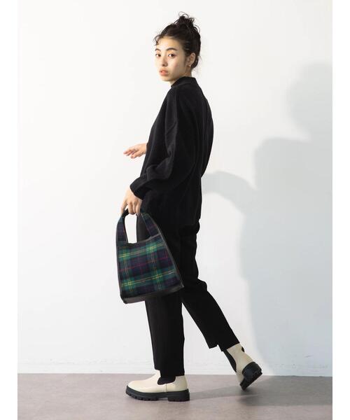 koe（コエ）の「ツイルテーパードパンツ（その他パンツ・レディース・ブラック・FREE）」の17枚目の写真