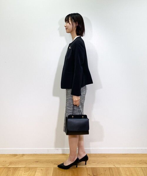 OPAQUE.CLIP(オペークドットクリップ)の「◆DELEGANT ツイードタイトスカート【OPAQUE.CLIP NAVY】(スカート・レディース・ブラック系3/ネイビー系3・38/40)」の13枚目の写真