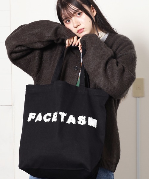 FACETASM（ファセッタズム）の「FACETASM/ファセッタズム FACETASM×KOSUKE KAWAMURA TOTE BAG トートバッグ（トートバッグ・メンズ・ブラック・FREE）」の18枚目の写真