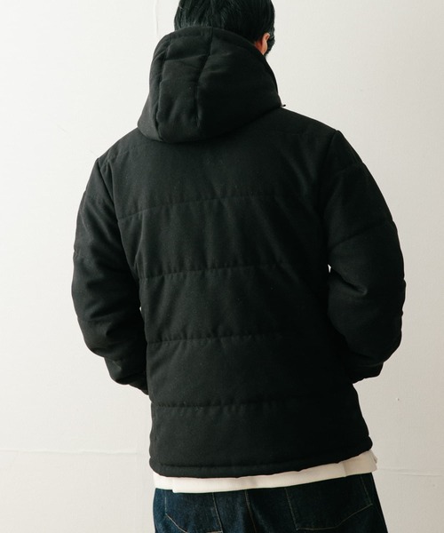 ITEMS URBANRESEARCH（アイテムズ アーバンリサーチ）の「中綿キルティング フーディージャケット（ダウンジャケット/コート・メンズ・ブラック/チャコールグレー/ブラウン/ネイビー・MEDIUM/LARGE）」の13枚目の写真