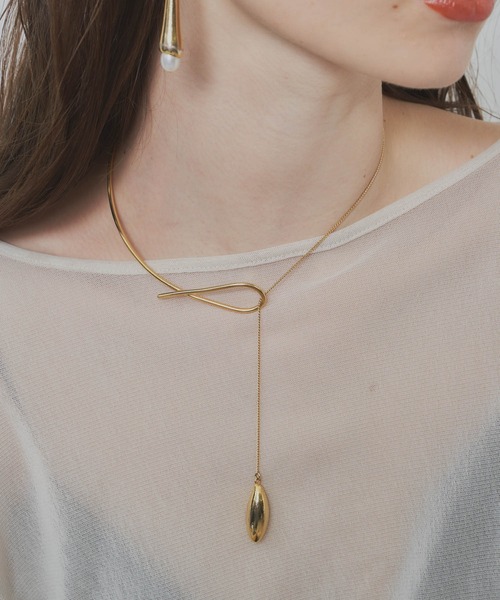 loni（ロニ）の「【金属アレルギー対応】Seed asymmetry chorker (アシンメトリーチョーカー）（チョーカー・レディース・シルバー/ゴールド/その他・FREE）」の19枚目の写真