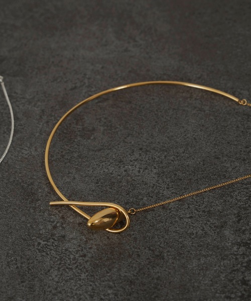 loni（ロニ）の「【金属アレルギー対応】Seed asymmetry chorker (アシンメトリーチョーカー）（チョーカー・レディース・シルバー/ゴールド/その他・FREE）」の6枚目の写真