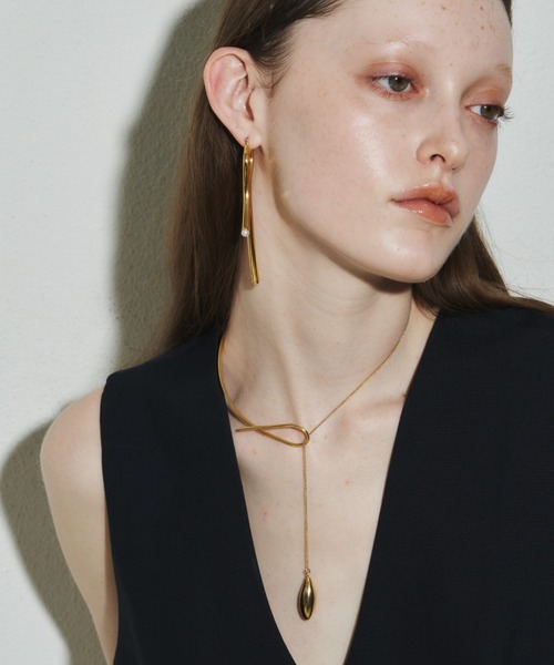 loni（ロニ）の「【金属アレルギー対応】Seed asymmetry chorker (アシンメトリーチョーカー）（チョーカー・レディース・シルバー/ゴールド/その他・FREE）」の22枚目の写真