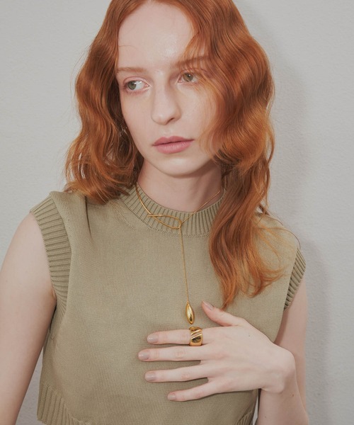 loni（ロニ）の「【金属アレルギー対応】Seed asymmetry chorker (アシンメトリーチョーカー）（チョーカー・レディース・シルバー/ゴールド/その他・FREE）」の17枚目の写真