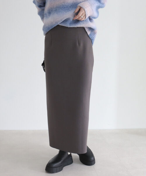 fredy emue（フレディエミュ）の「ウエストラメポンチタイトスカート（スカート・レディース・ブラック/モカ・38/36）」の7枚目の写真