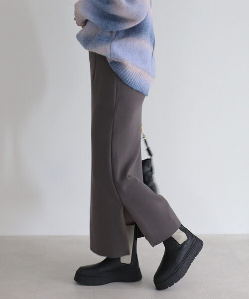 fredy emue（フレディエミュ）の「ウエストラメポンチタイトスカート（スカート・レディース・ブラック/モカ・38/36）」の8枚目の写真