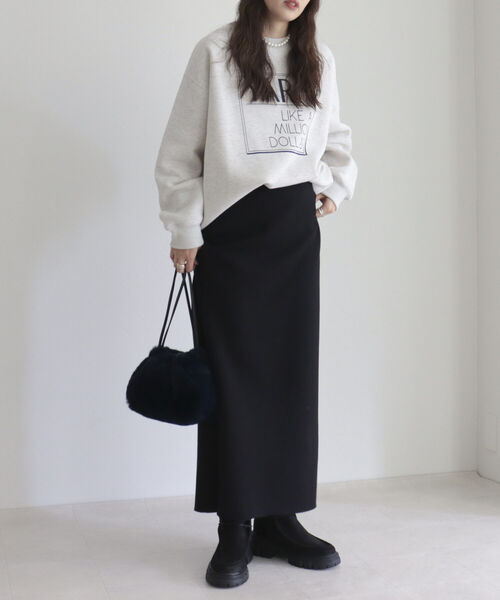 fredy emue（フレディエミュ）の「ウエストラメポンチタイトスカート（スカート・レディース・ブラック/モカ・38/36）」の13枚目の写真