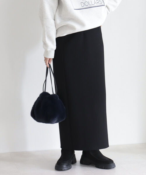 fredy emue（フレディエミュ）の「ウエストラメポンチタイトスカート（スカート・レディース・ブラック/モカ・38/36）」の14枚目の写真