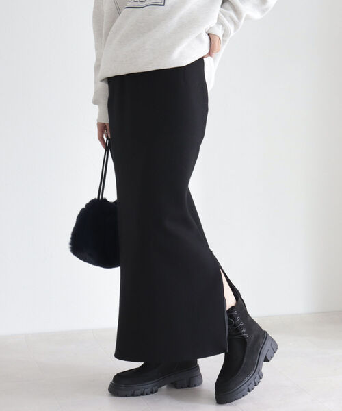 fredy emue（フレディエミュ）の「ウエストラメポンチタイトスカート（スカート・レディース・ブラック/モカ・38/36）」の15枚目の写真