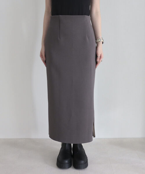 fredy emue（フレディエミュ）の「ウエストラメポンチタイトスカート（スカート・レディース・ブラック/モカ・38/36）」の18枚目の写真