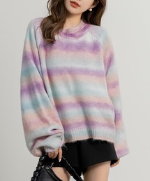 DAY CLOSET | レディース バルーンスリーブグラデーションニットセーター(ニット/セーター)