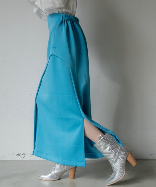 VACANCY（ヴァカンシー）の「配色ペンシルスカート（スカート・レディース・ブルー/ブラック・FREE）」の5枚目の写真
