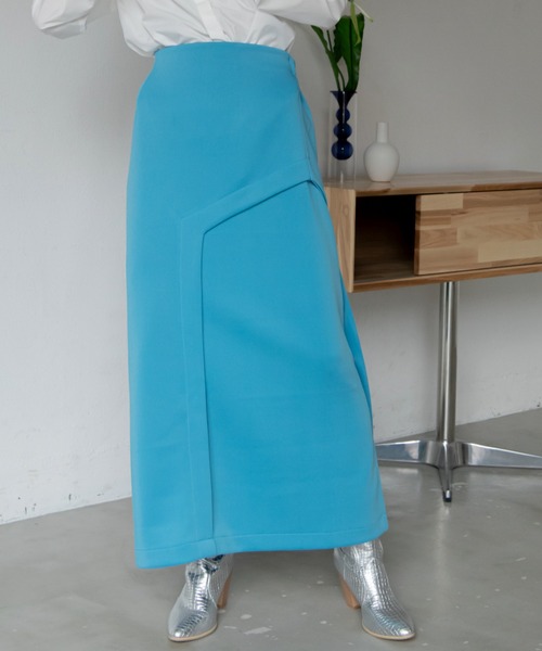 VACANCY（ヴァカンシー）の「配色ペンシルスカート（スカート・レディース・ブルー/ブラック・FREE）」の8枚目の写真