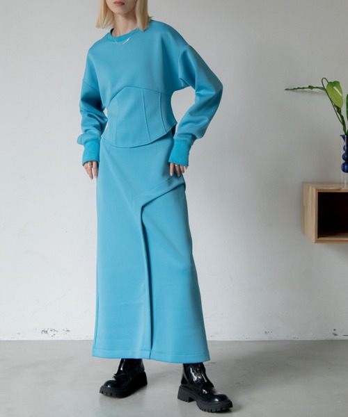 VACANCY（ヴァカンシー）の「配色ペンシルスカート（スカート・レディース・ブルー/ブラック・FREE）」の19枚目の写真