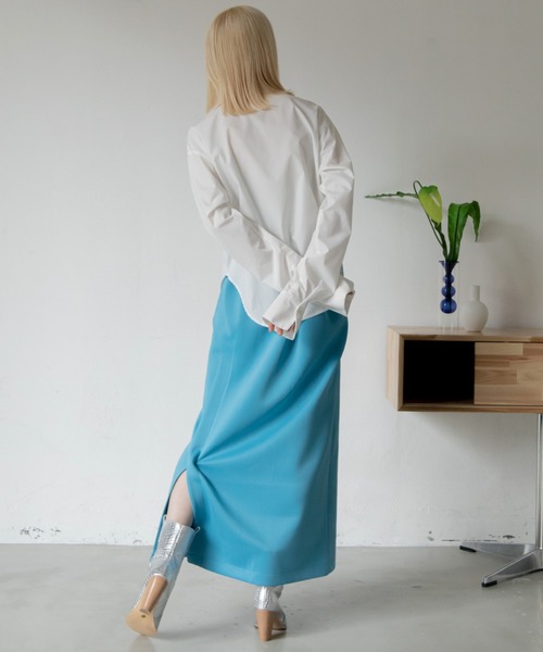 VACANCY（ヴァカンシー）の「配色ペンシルスカート（スカート・レディース・ブルー/ブラック・FREE）」の16枚目の写真
