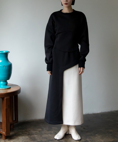 VACANCY（ヴァカンシー）の「配色ペンシルスカート（スカート・レディース・ブルー/ブラック・FREE）」の14枚目の写真